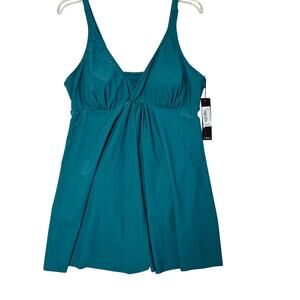 Bathing Suit One Piece Nicole Miller Size XL Vacations Resorts Poolside New